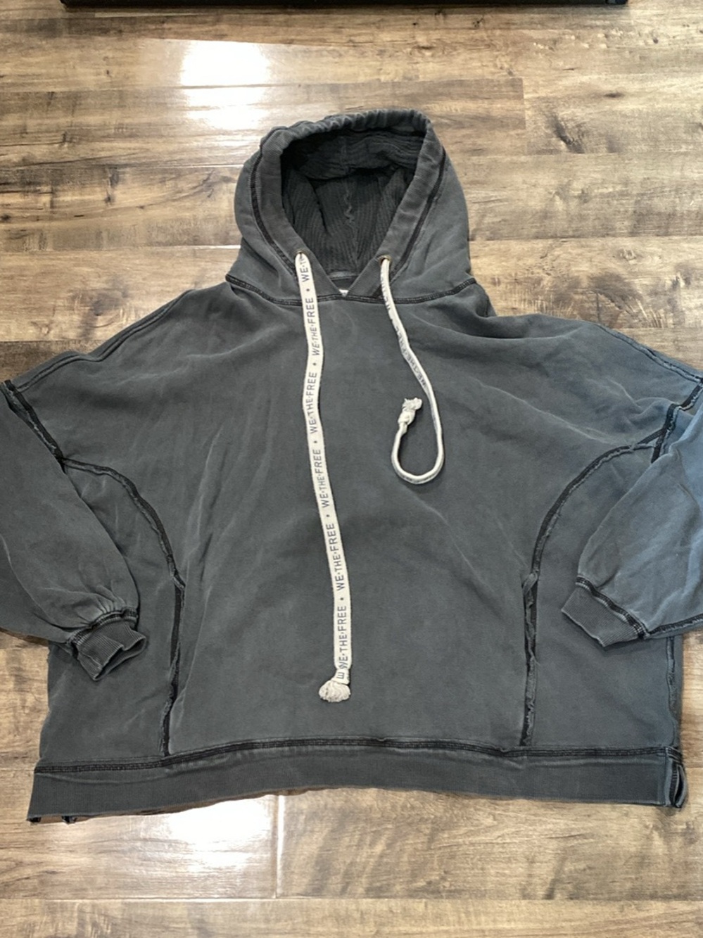 We The Free WE Hoodie Grey Waffle